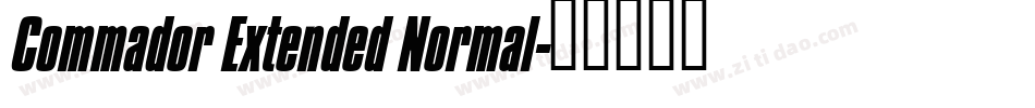 Commador Extended Normal字体转换